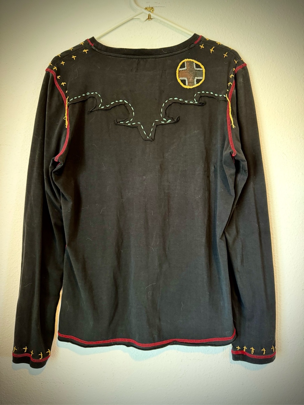 Double D Ranch Embroidered Super Chief Long Sleeve Tee - Picture 3 of 7